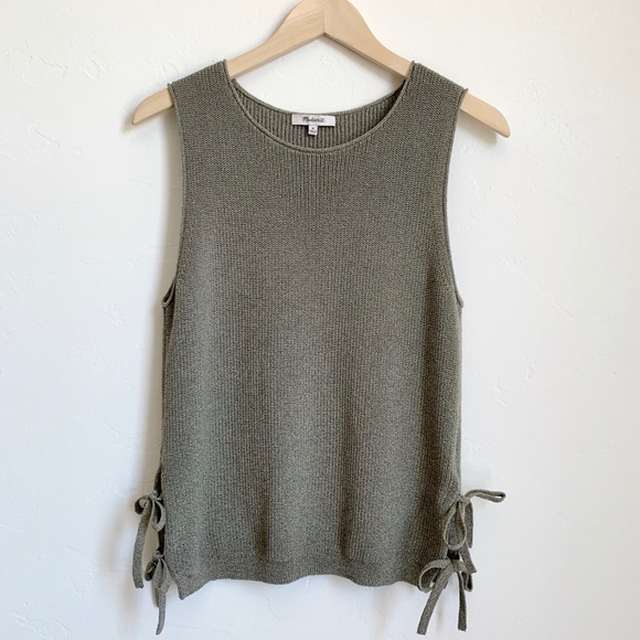 Madewell Tops - Madewell side-tie knit sleeveless sweater tank